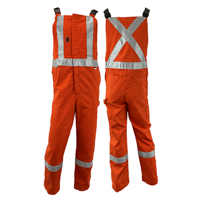 Atlas Guardian® Mens AR/FR Orange Bib Overalls 3072OR