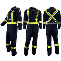 Atlas Guardian® Mens AR/FR Black Coveralls 1072BLK