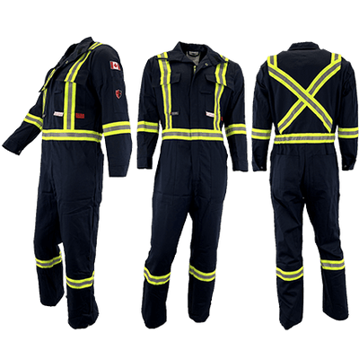 Atlas Guardian® Mens AR/FR Black Coveralls 1072BLK