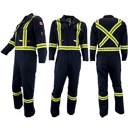 Atlas Guardian® Mens AR/FR Black Coveralls 1072BLK