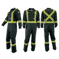 Atlas Guardian® Mens AR/FR Green Coveralls 1072GN