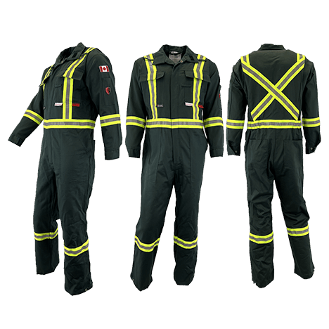 Atlas Guardian® Mens AR/FR Green Coveralls 1072GN