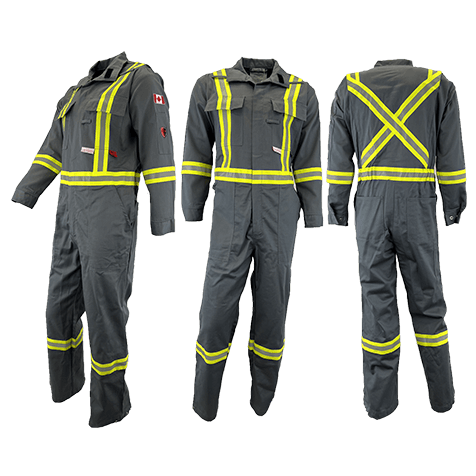 Atlas Guardian® Mens AR/FR Grey Coveralls 1072GR