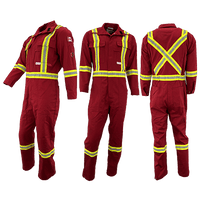 Atlas Guardian® Mens AR/FR Red Coveralls 1072RD