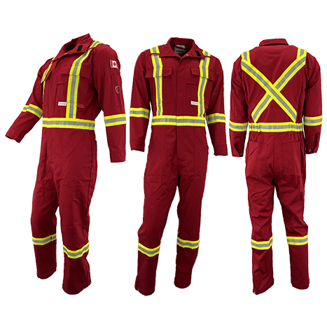 Atlas Guardian® Mens AR/FR Red Coveralls 1072RD