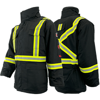 Atlas Guardian® Mens AR/FR Black Insulated Parkas 2191BLK