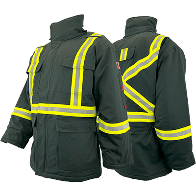 Atlas Guardian® Mens AR/FR Green Insulated Parkas 2191GN