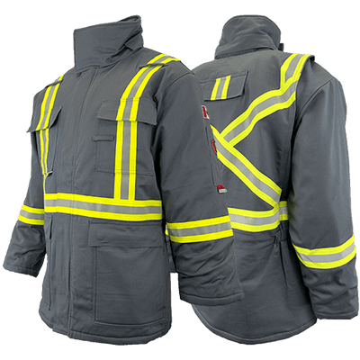 Atlas Guardian® Mens AR/FR Grey Insulated Parkas 2191GR