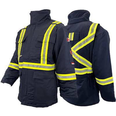 Atlas Guardian® Mens AR/FR Navy Blue Insulated Parkas 2191NB