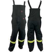 Atlas Guardian® Mens AR/FR Black Insulated Bib Overalls 2192BLK