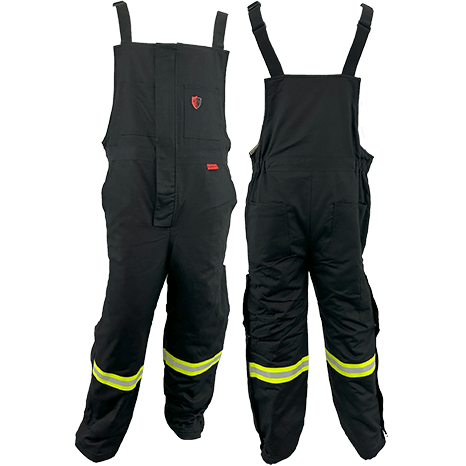 Atlas Guardian® Mens AR/FR Black Insulated Bib Overalls 2192BLK