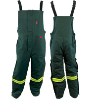 Atlas Guardian® Mens AR/FR Green Insulated Bib Overalls 2192GN