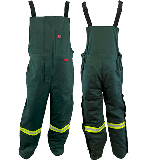 Atlas Guardian® Mens AR/FR Green Insulated Bib Overalls 2192GN