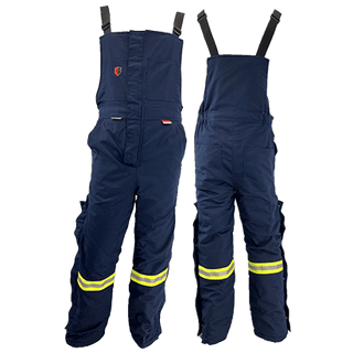 Atlas Guardian® Mens AR/FR Navy Insulated Bib Overalls 2192NB