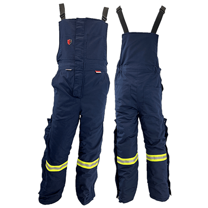 Atlas Guardian® Mens AR/FR Navy Insulated Bib Overalls 2192NB