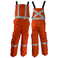 Atlas Guardian® Mens AR/FR Orange Insulated Bib Overalls 2192OR