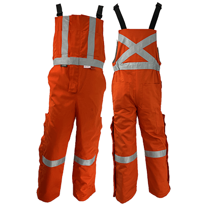 Atlas Guardian® Mens AR/FR Orange Insulated Bib Overalls 2192OR