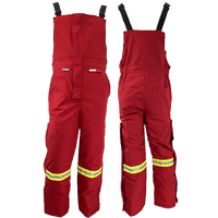 Atlas Guardian® Mens AR/FR Red Insulated Bib Overalls 2192RD
