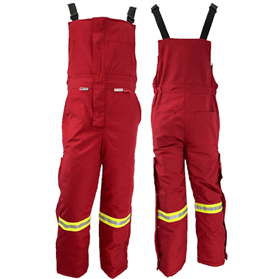 Atlas Guardian® Mens AR/FR Red Insulated Bib Overalls 2192RD