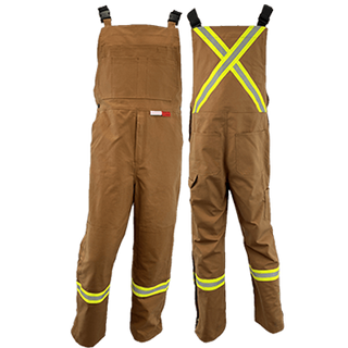 Atlas Guardian® Mens AR/FR Brown Duck Bib Overalls 3072BD