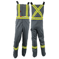 Atlas Guardian® Mens AR/FR Grey Bib Overalls 3072GR
