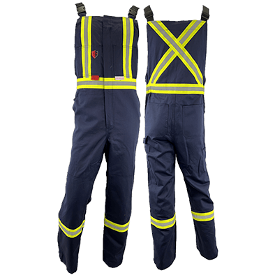 Atlas Guardian® Mens AR/FR Navy Bib Overalls 3072NB