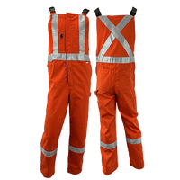 Atlas Guardian® Mens AR/FR Orange Bib Overalls 3072OR
