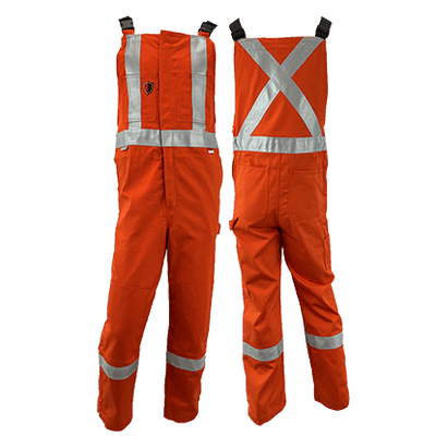 Atlas Guardian® Mens AR/FR Orange Bib Overalls 3072OR