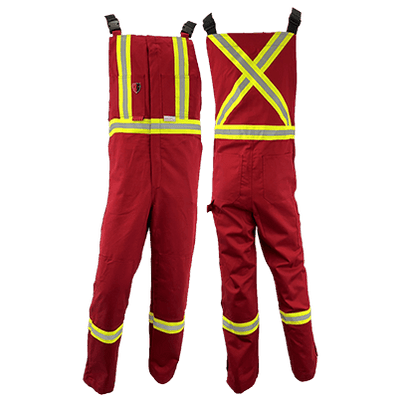 Atlas Guardian® Mens AR/FR Red Bib Overalls 3072RD