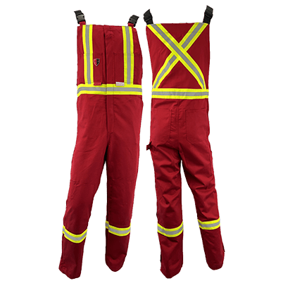 Atlas Guardian® Mens AR/FR Red Bib Overalls 3072RD