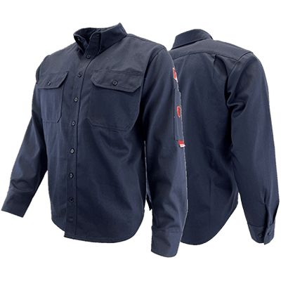 Atlas AR/FR Men's Navy 88/12 Work Shirt 404NB