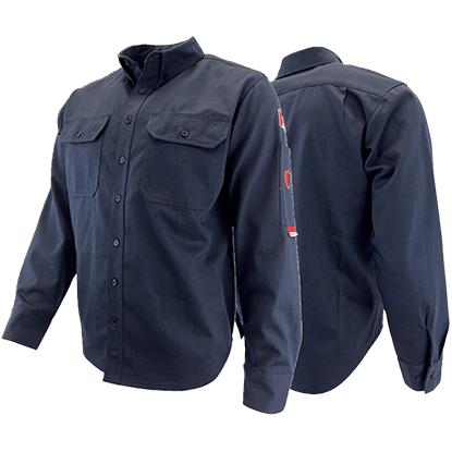 Atlas AR/FR Men's Navy 88/12 Work Shirt 404NB