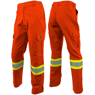 Atlas AR/FR Men's Oranage Cargo Pants with 4