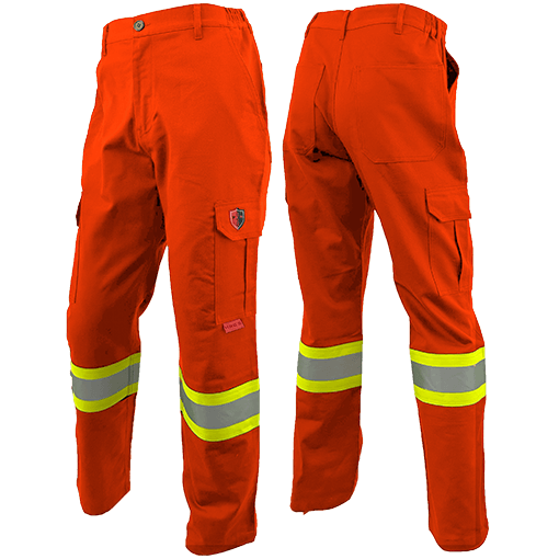 Atlas AR/FR Men's Oranage Cargo Pants with 4