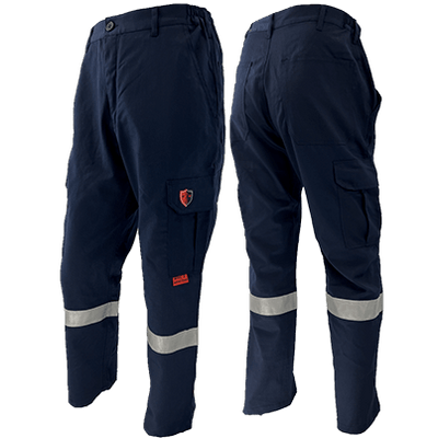 Atlas AR/FR Men's Navy Cargo Pants with 2