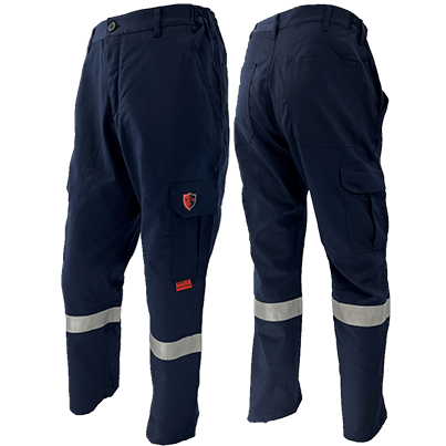 Atlas AR/FR Men's Navy Cargo Pants with 2